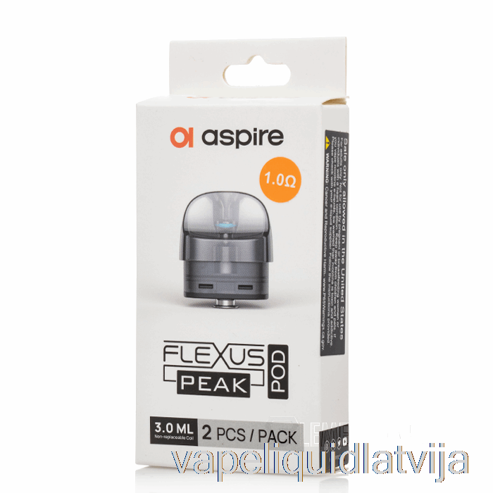 Aspire Flexus Peak Nomaiņas Pods + 1,0 Ohm Af Spoles (2 Iepakojumi) Vape šķidrums